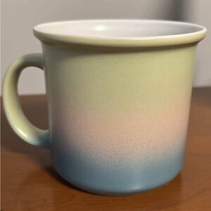 Gradient Ceramic Mug - Blue, Pink, and Cream